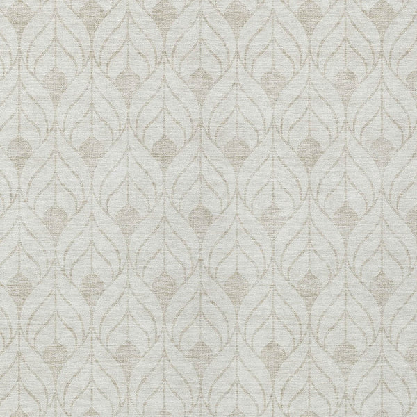 Homeroots 3' Beige And Taupe Geometric Washable Area Rug For Indoor Or Outdoor Use - Stylish And Durable 5' X 8' Polyester 596040