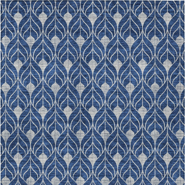 Homeroots 3' Beige And Taupe Geometric Washable Area Rug For Indoor Or Outdoor Use - Stylish And Durable 9' X 12' Polyester 596049