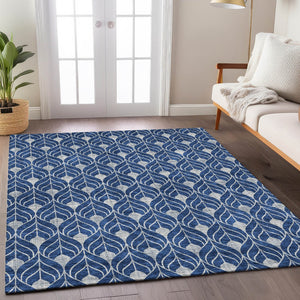 Homeroots 3' Beige And Taupe Geometric Washable Area Rug For Indoor Or Outdoor Use - Stylish And Durable 9' X 12' Polyester 596049