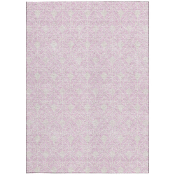 Homeroots 3' Beige And Taupe Geometric Washable Area Rug For Indoor Or Outdoor Use - Stylish And Durable 3' X 5' Polyester 596051