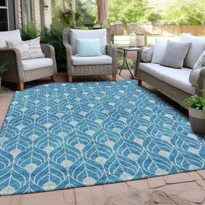 Homeroots 3' Beige And Taupe Geometric Washable Area Rug For Indoor Or Outdoor Use - Stylish And Durable 8' X 10' Polyester 596066