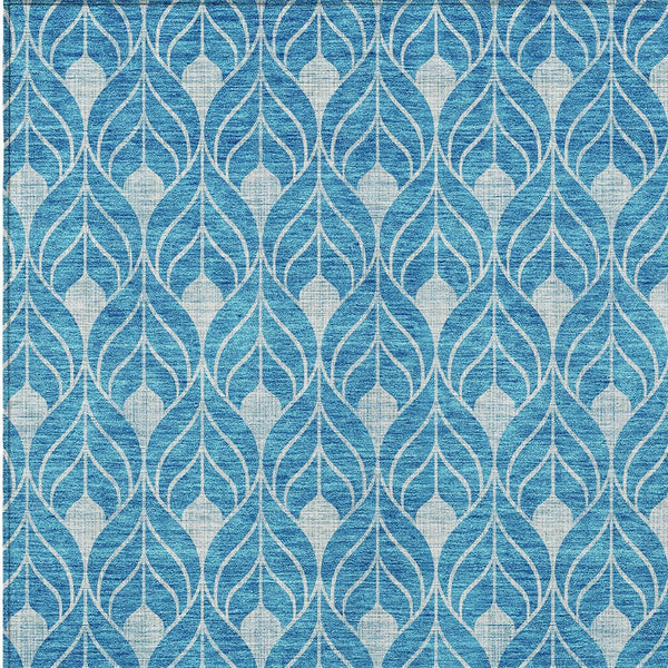 Homeroots 3' Beige And Taupe Geometric Washable Area Rug For Indoor Or Outdoor Use - Stylish And Durable 8' X 10' Polyester 596066