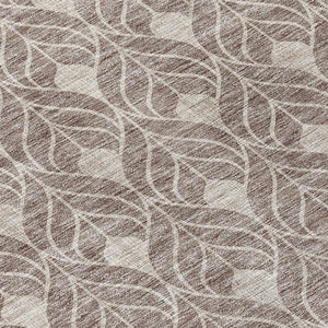 Homeroots 3' Beige And Taupe Geometric Washable Area Rug For Indoor Or Outdoor Use - Stylish And Durable 8' Round Polyester 596071