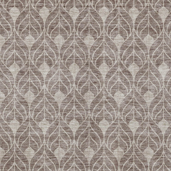 Homeroots 3' Beige And Taupe Geometric Washable Area Rug For Indoor Or Outdoor Use - Stylish And Durable 9' X 12' Polyester 596073
