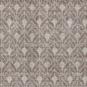 Homeroots 3' Beige And Taupe Geometric Washable Area Rug For Indoor Or Outdoor Use - Stylish And Durable 10' X 14' Polyester 596074