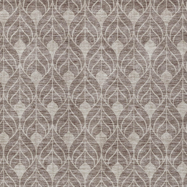 Homeroots 3' Beige And Taupe Geometric Washable Area Rug For Indoor Or Outdoor Use - Stylish And Durable 10' X 14' Polyester 596074