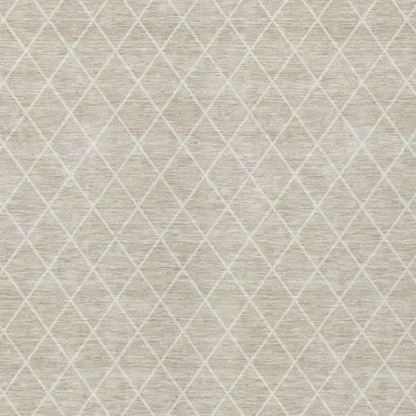 HomeRoots 5' Versatile Beige and Ivory Geometric Area Rug - Durable, Washable, Perfect for Indoor/Outdoor Use 10' X 14' 596080