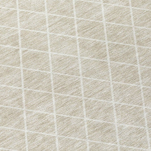HomeRoots 5' Versatile Beige and Ivory Geometric Area Rug - Durable, Washable, Perfect for Indoor/Outdoor Use 10' X 14' 596080