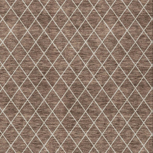 Homeroots 3' Beige And Ivory Geometric Washable Area Rug For Indoor And Outdoor Spaces - Durable Design! 3' X 5' Polyester 596087
