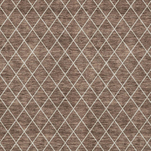 Homeroots 3' Beige And Ivory Geometric Washable Area Rug For Indoor And Outdoor Spaces - Durable Design! 5' X 8' Polyester 596088