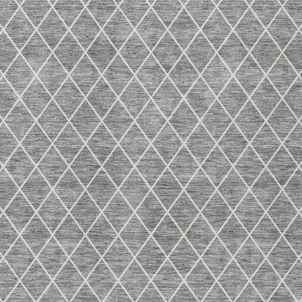 Homeroots 3' Beige And Ivory Geometric Washable Area Rug For Indoor And Outdoor Spaces - Durable Design! 8' X 10' Polyester 596108