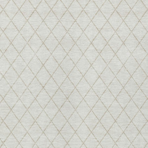 Homeroots 3' Beige And Ivory Geometric Washable Area Rug For Indoor And Outdoor Spaces - Durable Design! 5' X 8' Polyester 596112