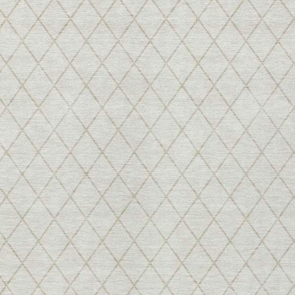 Homeroots 3' Beige And Ivory Geometric Washable Area Rug For Indoor And Outdoor Spaces - Durable Design! 5' X 8' Polyester 596112