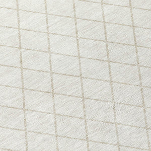 Homeroots 3' Beige And Ivory Geometric Washable Area Rug For Indoor And Outdoor Spaces - Durable Design! 5' X 8' Polyester 596112