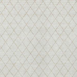 Homeroots 3' Beige And Ivory Geometric Washable Area Rug For Indoor And Outdoor Spaces - Durable Design! 8' X 10' Polyester 596114