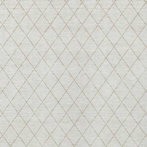 Homeroots 3' Beige And Ivory Geometric Washable Area Rug For Indoor And Outdoor Spaces - Durable Design! 8' X 10' Polyester 596114