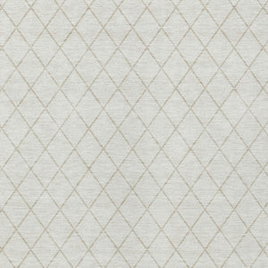 HomeRoots 5' Stylish Ivory and Beige Geometric Area Rug – Durable, Washable Design for Indoor and Outdoor Use 10' X 14' 596116
