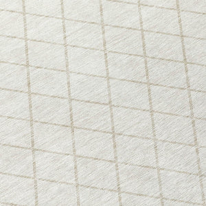 HomeRoots 5' Stylish Ivory and Beige Geometric Area Rug – Durable, Washable Design for Indoor and Outdoor Use 10' X 14' 596116