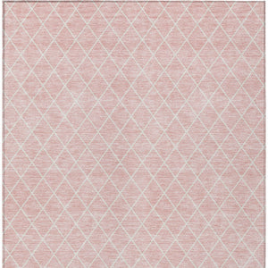 Homeroots 3' Beige And Ivory Geometric Washable Area Rug For Indoor And Outdoor Spaces - Durable Design! 9' X 12' Polyester 596139