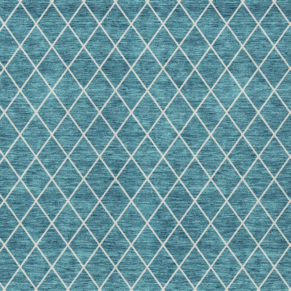 Homeroots 3' Beige And Ivory Geometric Washable Area Rug For Indoor And Outdoor Spaces - Durable Design! 3' X 5' Polyester 596141