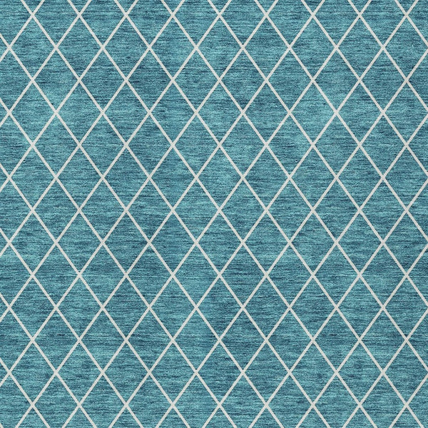 Homeroots 3' Beige And Ivory Geometric Washable Area Rug For Indoor And Outdoor Spaces - Durable Design! 5' X 8' Polyester 596142