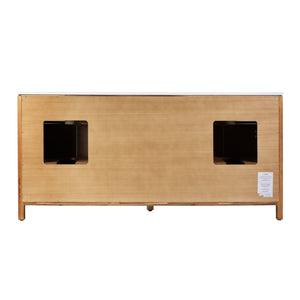 Butler Specialty Company Nora 72-inch Double Sink Bathroom Vanity Set With Elegant Quartz Top Natural Mdf,White Quartz,Plywood,Ceramic,Rubberwood,Pine,Veneers,Acacia,Composite Wood 5961452-butler