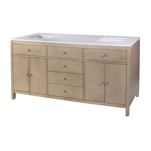 Butler Specialty Company Nora 72-inch Double Sink Bathroom Vanity Set With Elegant Quartz Top Light Brown Mdf,White Quartz,Acacia,Plywood,Ceramic,Pine,Veneers,Composite Wood 5961492-butler