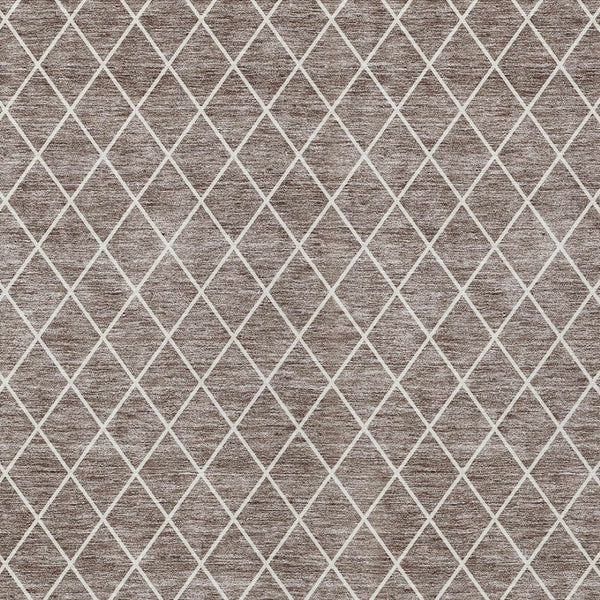 Homeroots 3' Beige And Ivory Geometric Washable Area Rug For Indoor And Outdoor Spaces - Durable Design! 10' X 14' Polyester 596152