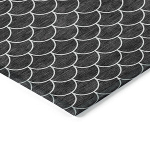 Homeroots 3' Stylish Beige And Ivory Geometric Washable Area Rug For Indoor And Outdoor Spaces, Durable Design 9' X 12' Polyester 596169