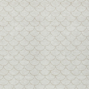 Homeroots 3' Stylish Beige And Ivory Geometric Washable Area Rug For Indoor And Outdoor Spaces, Durable Design 3' X 5' Polyester 596195