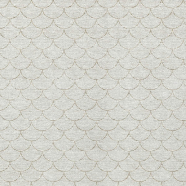 Homeroots 3' Stylish Beige And Ivory Geometric Washable Area Rug For Indoor And Outdoor Spaces, Durable Design 9' X 12' Polyester 596199