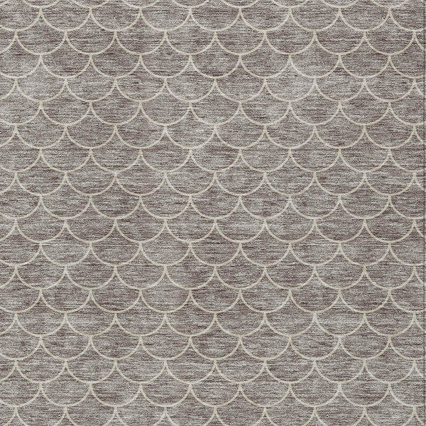 Homeroots 3' Stylish Beige And Ivory Geometric Washable Area Rug For Indoor And Outdoor Spaces, Durable Design 3' X 5' Polyester 596213
