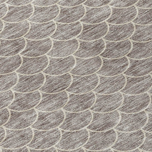 HomeRoots 5' Taupe and Beige Geometric Indoor Outdoor Area Rug - Stylish, Durable, and Washable for Any Space 8' Round 596215