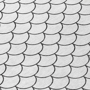 Homeroots 3' Stylish Beige And Ivory Geometric Washable Area Rug For Indoor And Outdoor Spaces, Durable Design 8' Round Polyester 596221