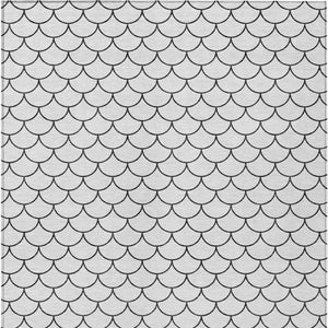 Homeroots 3' Stylish Beige And Ivory Geometric Washable Area Rug For Indoor And Outdoor Spaces, Durable Design 8' X 10' Polyester 596222