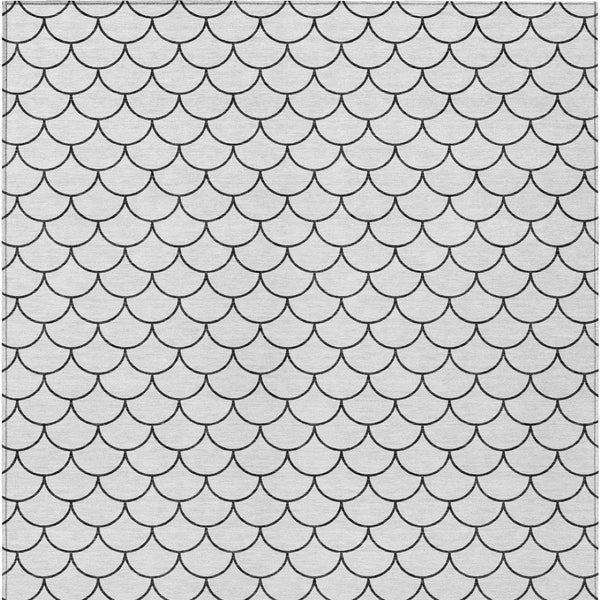 Homeroots 3' Stylish Beige And Ivory Geometric Washable Area Rug For Indoor And Outdoor Spaces, Durable Design 10' X 14' Polyester 596224