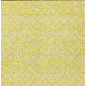 Homeroots 3' Stylish Beige And Ivory Geometric Washable Area Rug For Indoor And Outdoor Spaces, Durable Design 8' X 10' Polyester 596228