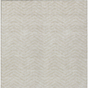 Homeroots 3' Artichoke Green Chevron Indoor Outdoor Area Rug - Stylish, Washable, Durable For High Traffic Areas 3' X 5' Polyester 596237