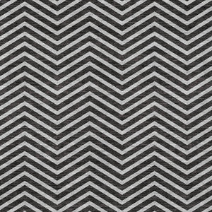 Homeroots 3' Artichoke Green Chevron Indoor Outdoor Area Rug - Stylish, Washable, Durable For High Traffic Areas 3' X 5' Polyester 596243