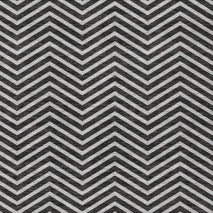 Homeroots 3' Artichoke Green Chevron Indoor Outdoor Area Rug - Stylish, Washable, Durable For High Traffic Areas 9' X 12' Polyester 596247