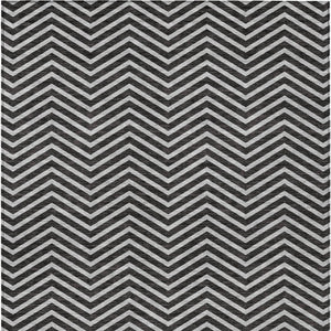 Homeroots 3' Artichoke Green Chevron Indoor Outdoor Area Rug - Stylish, Washable, Durable For High Traffic Areas 10' X 14' Polyester 596248