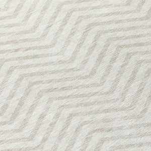 Homeroots 3' Artichoke Green Chevron Indoor Outdoor Area Rug - Stylish, Washable, Durable For High Traffic Areas 8' Round Polyester 596275