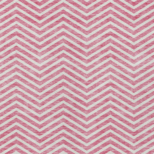 Homeroots 3' Artichoke Green Chevron Indoor Outdoor Area Rug - Stylish, Washable, Durable For High Traffic Areas 9' X 12' Polyester 596289