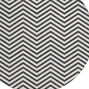 Homeroots 3' Artichoke Green Chevron Indoor Outdoor Area Rug - Stylish, Washable, Durable For High Traffic Areas 8' Round Polyester 596299