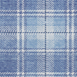 Homeroots 3' Stylish Artichoke Green Brown Ivory Plaid Washable Area Rug For Indoor Outdoor Spaces 10' X 14' Polyester 596332