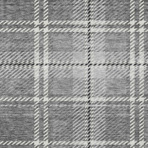 Homeroots 3' Stylish Artichoke Green Brown Ivory Plaid Washable Area Rug For Indoor Outdoor Spaces 8' X 10' Polyester 596342
