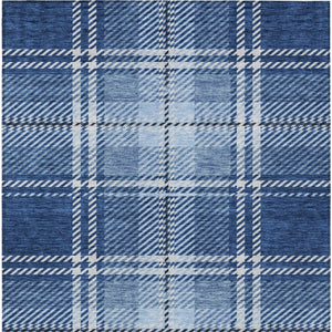 Homeroots 3' Stylish Artichoke Green Brown Ivory Plaid Washable Area Rug For Indoor Outdoor Spaces 5' X 8' Polyester 596346