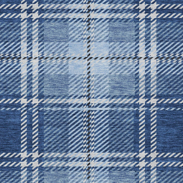 Homeroots 3' Stylish Artichoke Green Brown Ivory Plaid Washable Area Rug For Indoor Outdoor Spaces 5' X 8' Polyester 596346