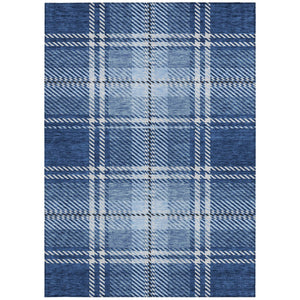 Homeroots 3' Stylish Artichoke Green Brown Ivory Plaid Washable Area Rug For Indoor Outdoor Spaces 10' X 14' Polyester 596350