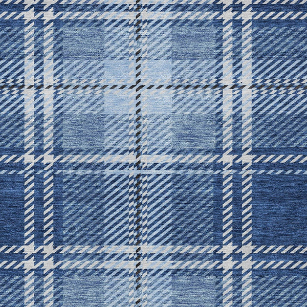 Homeroots 3' Stylish Artichoke Green Brown Ivory Plaid Washable Area Rug For Indoor Outdoor Spaces 10' X 14' Polyester 596350